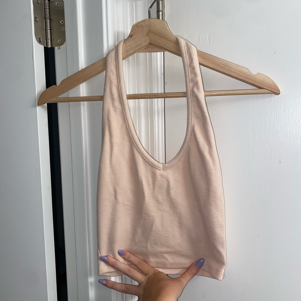 Light Pink Halter Top
